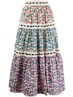 Marc Jacobs floral print A-line skirt