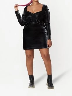 Marc Jacobs sweetheart-neck long-sleeve dress