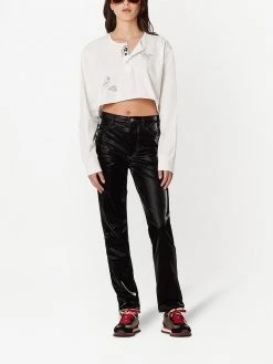 Marc Jacobs contrast-stitching five-pocket trousers