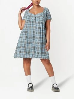 Marc Jacobs check-print short-sleeve dress