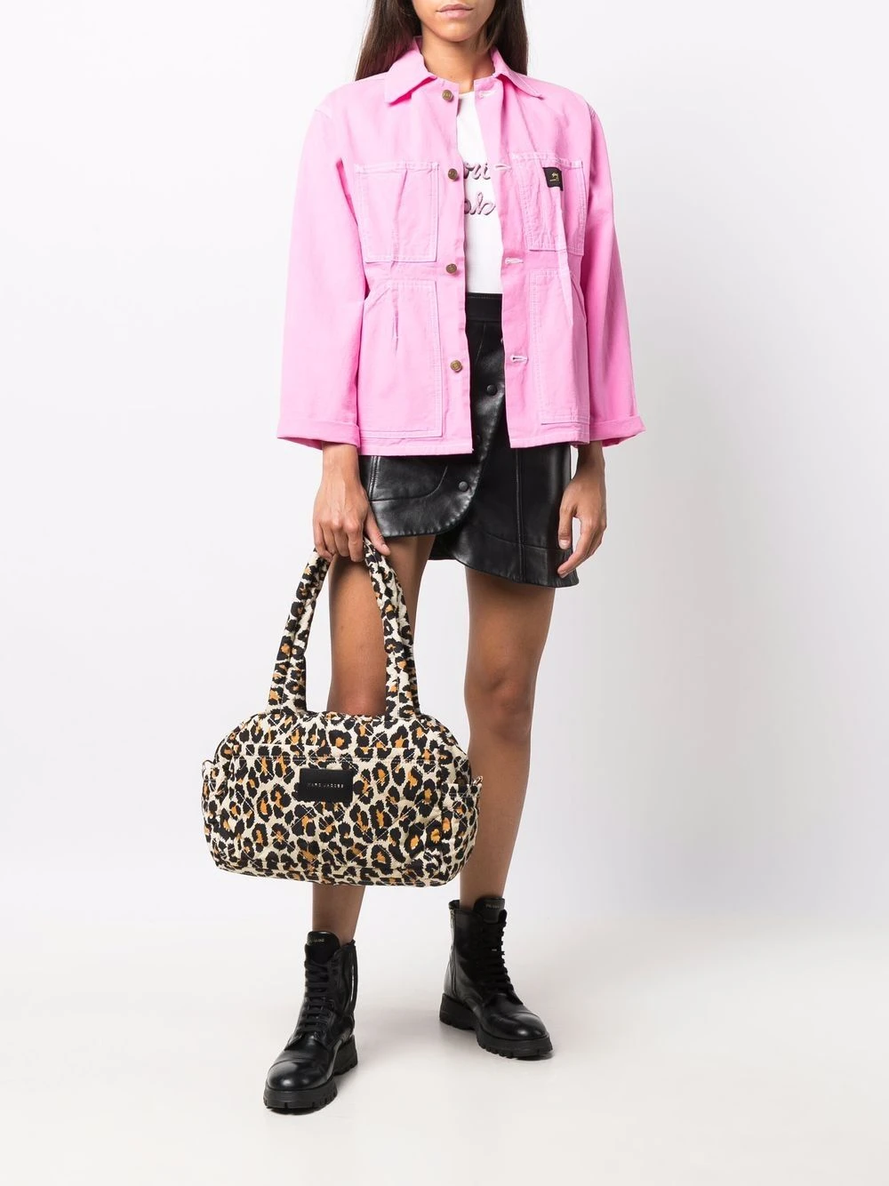 Best deal โญ Marc Jacobs Small The Weekender leopard print quilted duffle bag ๐ 4 Marc Jacobs small The Weekender leopard-print quilted duffle bag