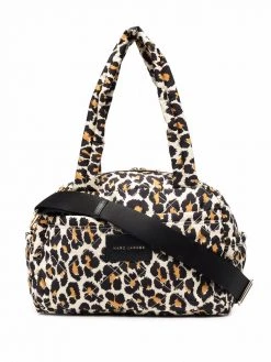 Marc Jacobs small The Weekender leopard-print quilted duffle bag