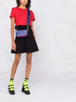 Marc Jacobs logo-plaque colour-block satchel bag