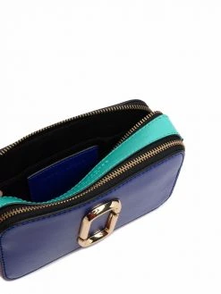 Marc Jacobs logo-plaque colour-block satchel bag