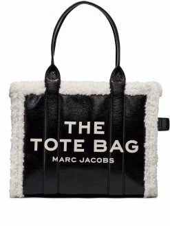 Marc Jacobs The Crinkle shearling large tote