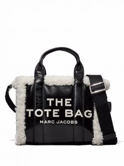 Marc Jacobs The Crinkle shearling mini tote