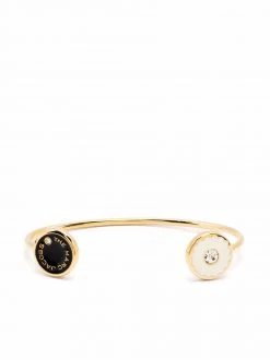 Marc Jacobs enamelled-logo bangle